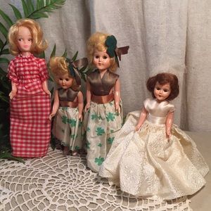 Vintage Dolls Sleepy Eyed Bride, St. Patrick’s Day Mother And Daughter Set